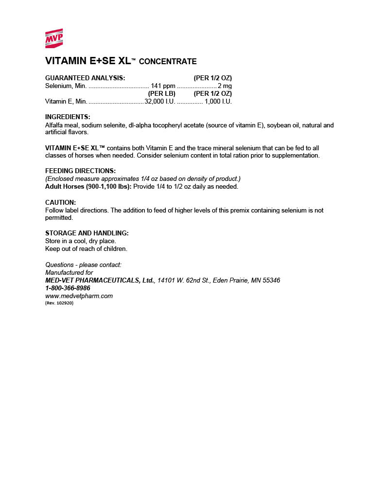 MVP - Vitamin E + SE XL