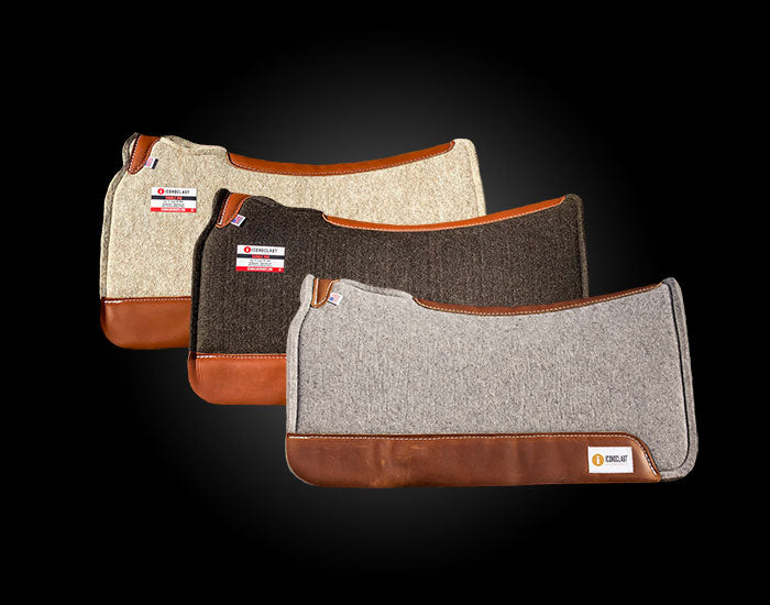 Iconoclast Saddle Pad-Tan and Black